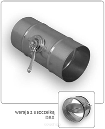 Przepustnica jednopłaszczyznowa okrągła DS D=100