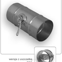 Przepustnica jednopłaszczyznowa okrągła DS D=100